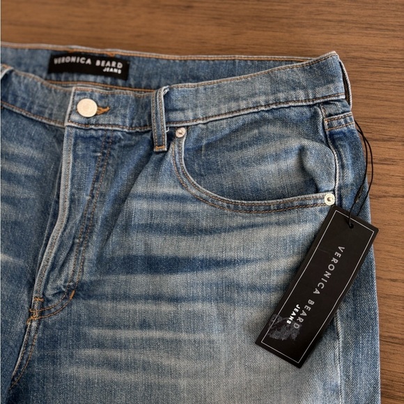 NWT! Veronica Beard‎ Jeans Shiloh Relaxed Mid-Length Denim Cutoff Short  32/14 - Picture 4 of 6